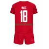 Maillot de Supporter Danemark Daniel Wass 18 Domicile Coupe du Monde 2022 Pour Enfant